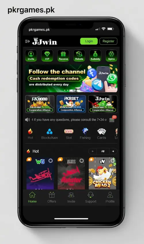 JJWin Game Home Page