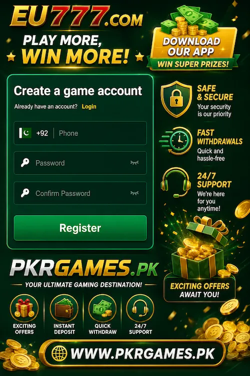 EU777 Game Register Page