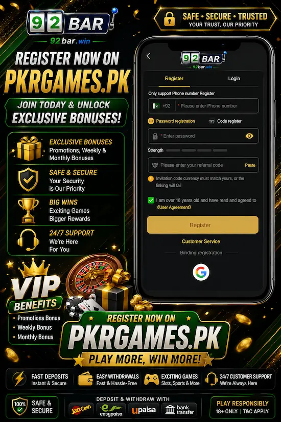 92BAR Game Register Page
